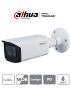 IPC-HFW2831T-AS-S2 :: Cámara IP Bala DAHUA 8 Megapixeles (3840 x 1520) Lente Fijo 3.6 mm WDR Real (120 dB) con LED´s Infrarrojos para hasta 50 m. para Exterior IP67 Metálica