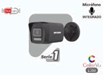 DS-2CD1043G2-LIUF/BLACK :: C&aacute;mara IP HIKVISION  Bala 4 Megapixel / Lente 2.8 mm / H.265+ /  Dual Light (30 mts IR + 30 mts Luz Blanca) / dWDR / para Exterior IP67 / Micr&oacute;fono Integrado / Ranura para Memoria Micro SD / Carcasa Exterior Color Negro
